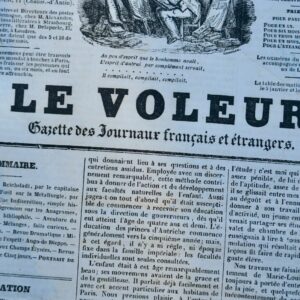 Voleur, gazette des journaux français et étrangers. (1835, 2e semestre)