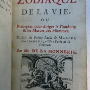 Zodiaque de la vie 1731
