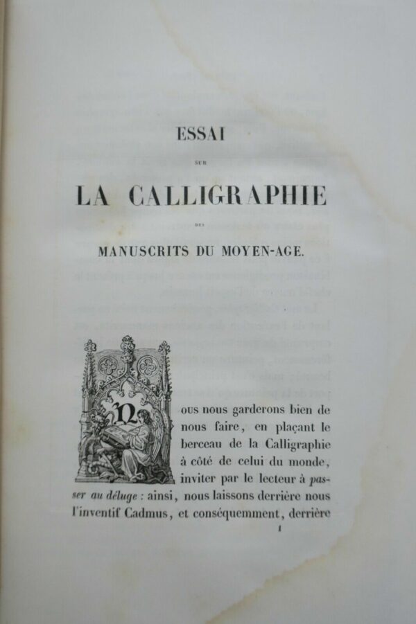 calligraphie Essai sur la calligraphie des manuscrits du moyen-âge..1841 – Image 3
