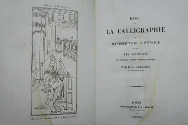 calligraphie Essai sur la calligraphie des manuscrits du moyen-âge..1841 – Image 4