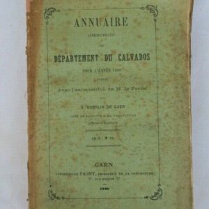 calvados Annuaire administratif du département du Calvados 1888