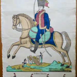 cannonier de la garde royale 43,5 x 66 cm aquarellée