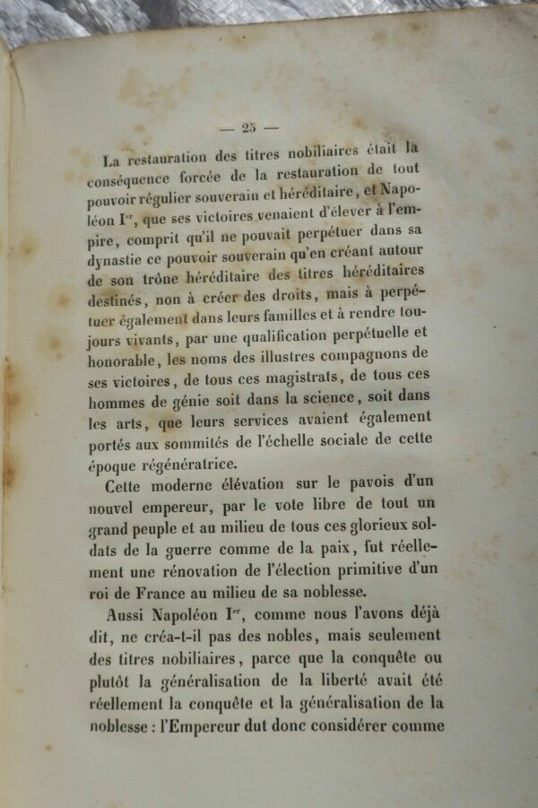 noblesse et les titres nobiliaires dans les sociétés chrétiennes 1857 – Image 5
