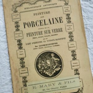 peinture sur porcelaine suivie de la peinture sur verre émail, stores, écrans..