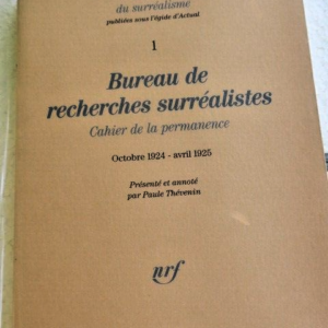 surréalisme Archives du surréalisme publiées sous l`égide d`Actual