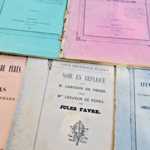 Agen Lesueur de Pérès 1869 affaire cour impériale