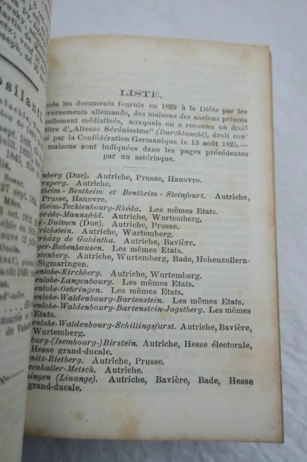 Almanach de Gotha 1865 Annuaire généalogique, diplomatique et statistique... – Image 8