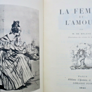 BALZAC (H. de) La Femme et l'Amour ex. H. C.