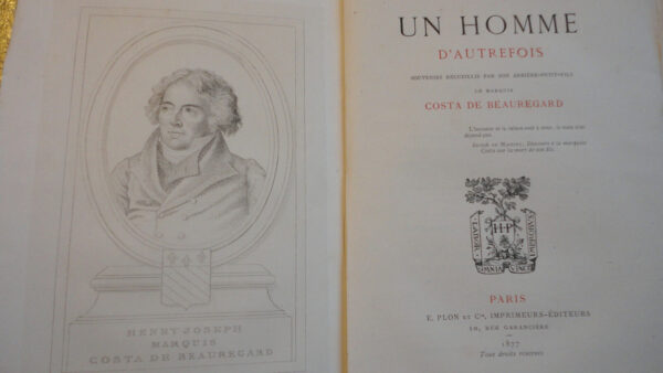 BEAUREGARD un homme d'autrefois 1877 – Image 3