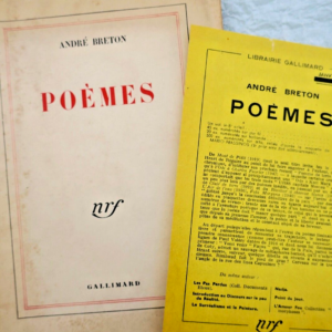 BRETON André Poèmes + dédicace