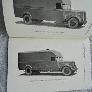 Berliet chassis berliet 3 tonnes de charge utile Type VDAn Notice d'entretien