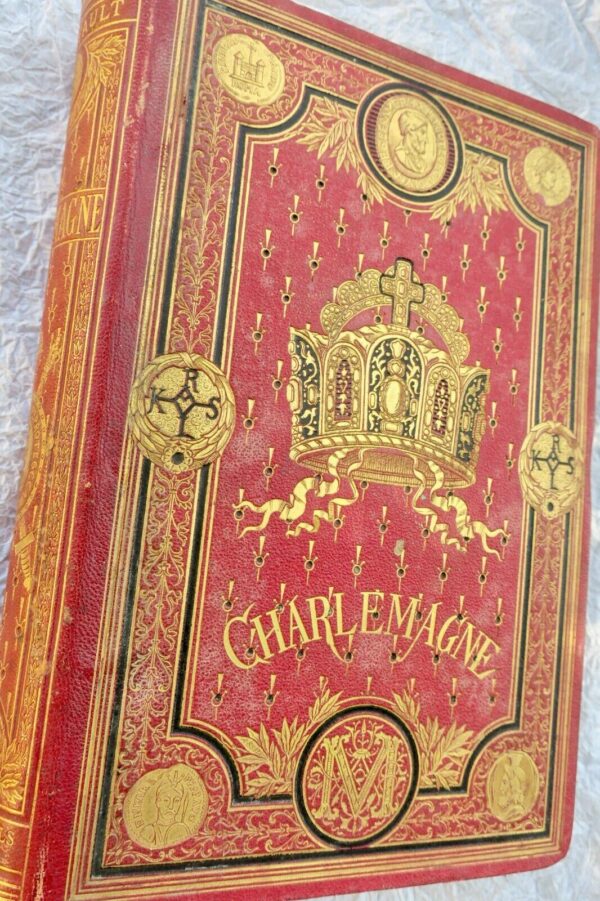 CHARLEMAGNE 1877 cartonnage