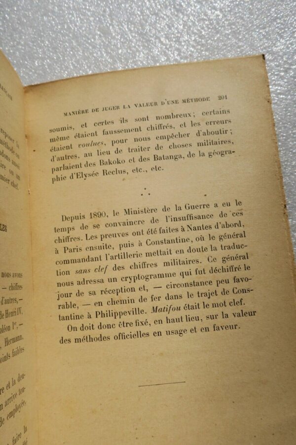 CHIFFRES SECRETS dévoilés. Etude historique sur les chiffres..1901 – Image 3
