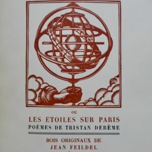 DEREME  Le Zodiaque ou les étoiles sur Paris. Poèmes bois de Feidel
