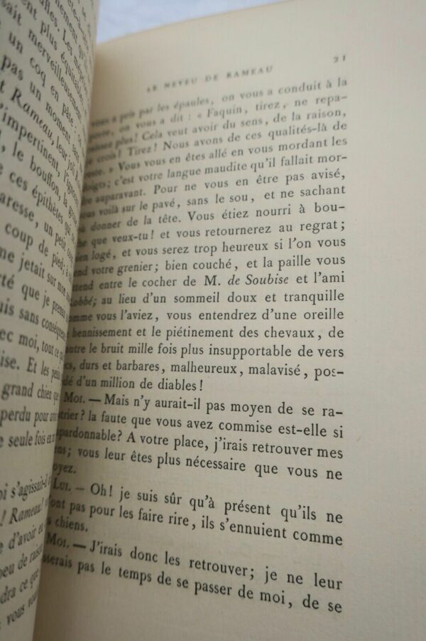 DIDEROT LE NEVEU DE RAMEAU PRECEDE D'UNE NOTICE PAR H.MOTHEAU vergé – Image 5