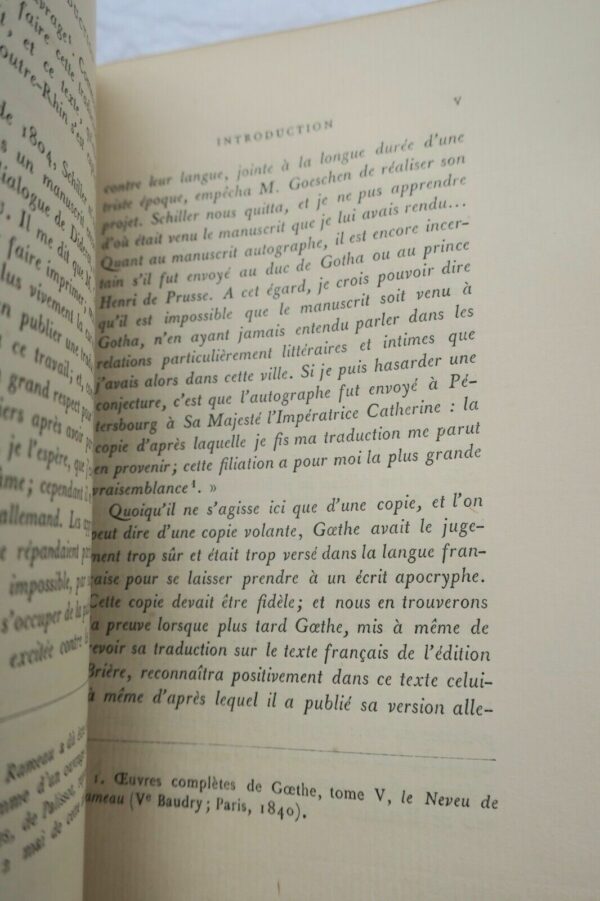 DIDEROT LE NEVEU DE RAMEAU PRECEDE D'UNE NOTICE PAR H.MOTHEAU vergé – Image 6