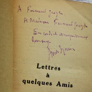 FRANCK HENRI LETTRES A QUELQUES AMIS + dédicace