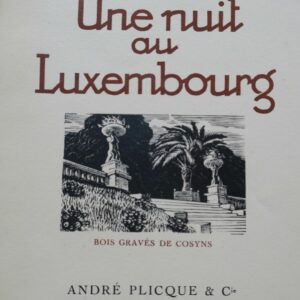 GOURMONT (Remy de) Une nuit au Luxembourg