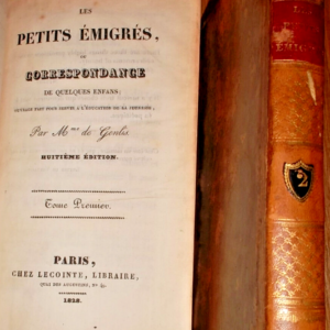 Genlis les petits émigres ou correspondance de quelques enfans 2/2