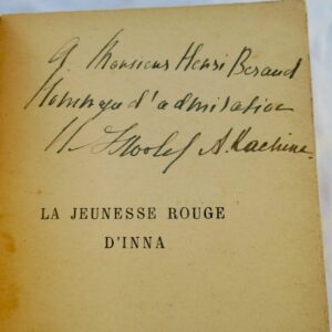 ISWOLSKY HELENE, KACHINA ANNA LA JEUNESSE ROUGE D'INNA + dédicace à Henri Beraud
