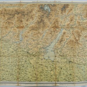 Karte der Lombardischen & Süd-Tiroler-Alpen 75 x 51 cm 1/250000