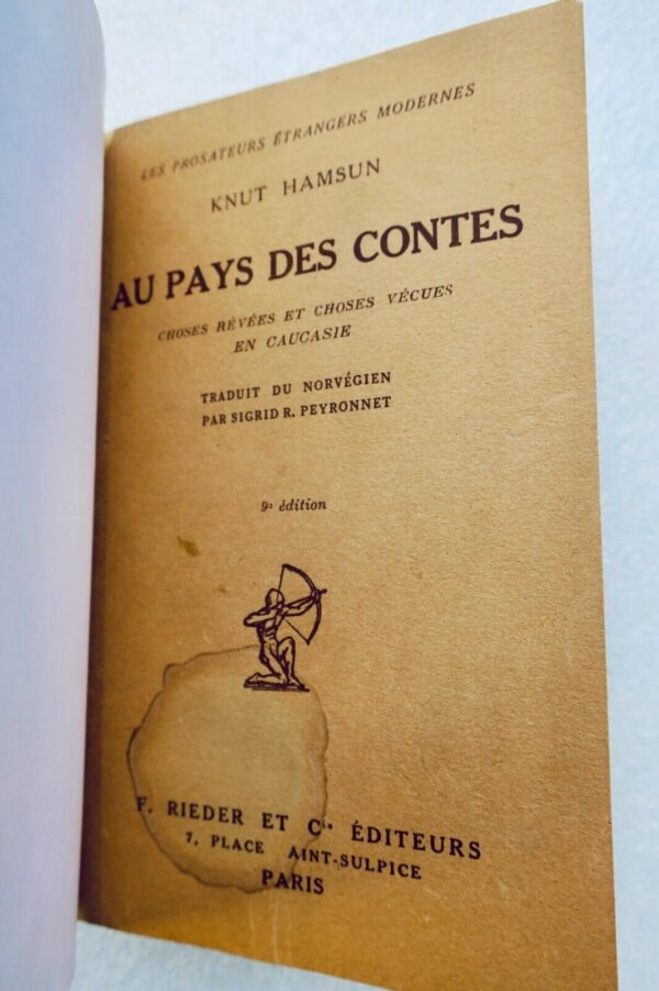 Knut Hamsun Au pays des contes Choses rêvées et choses vécues en Caucasie – Image 6