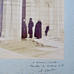 LOURDES vers 1890 dédicaces de Jules COMTE directeur des batiments