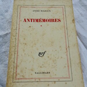 MALRAUX  Antimémoires 1967 EO