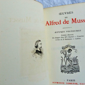 MUSSET Oeuvres posthumes 1876 sur vergé