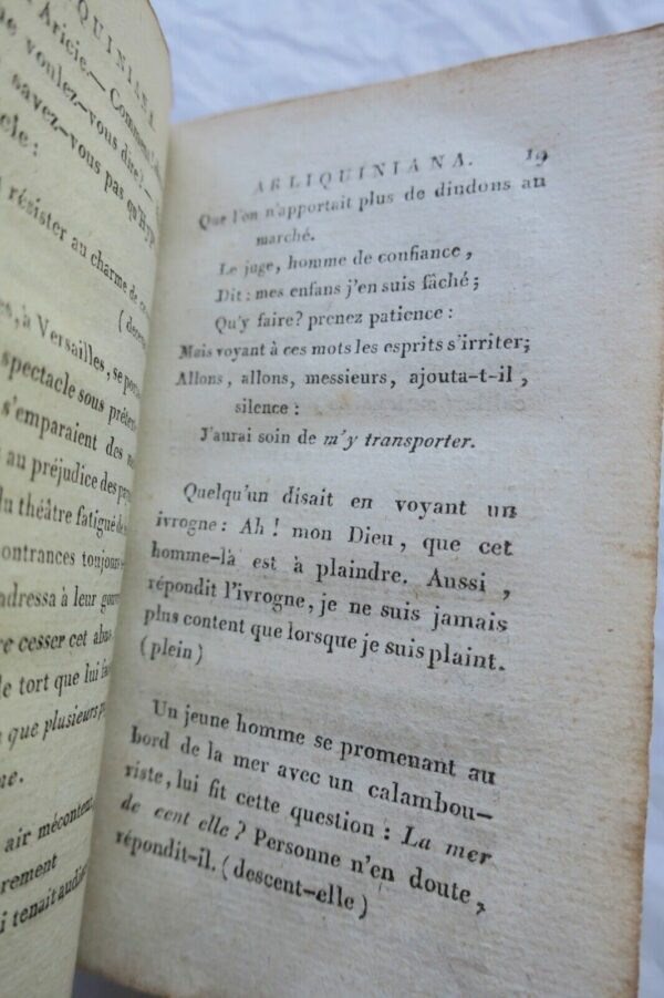 Mini ARLIQUINIANA, ou Jeux de mots de Dominique et autres..1801 – Image 8