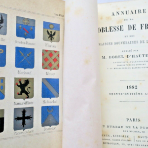 NOBLESSE BOREL d'HAUTERIVE Annuaire de la Noblesse de France 1882