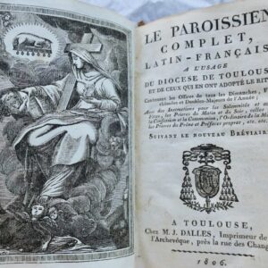 PAROISSIEN COMPLET, LATIN-FRANCAIS 1806