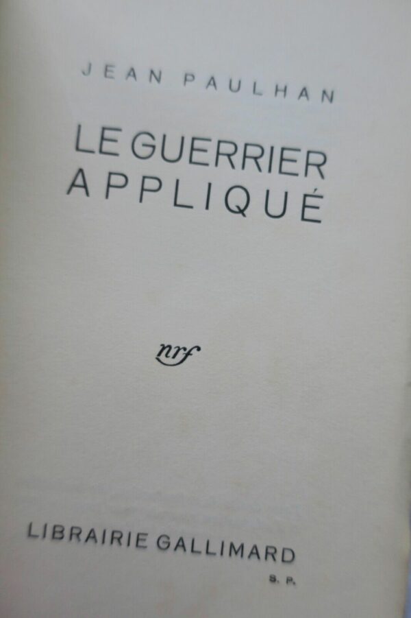 PAULHAN Le Guerrier appliqué + Envoi – Image 5
