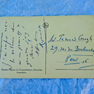 PROUST Reynaldo Hahn carte signée