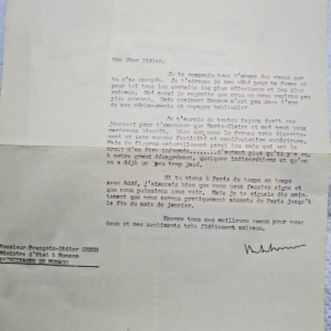 Pierre Mendès France 2 lettres signées
