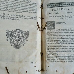 Plaidoyez et Harangues de Monsieur Le Maistre 1660