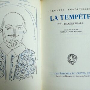 SHAKESPEARE William : La tempête * A L'Enseigne du Cheval