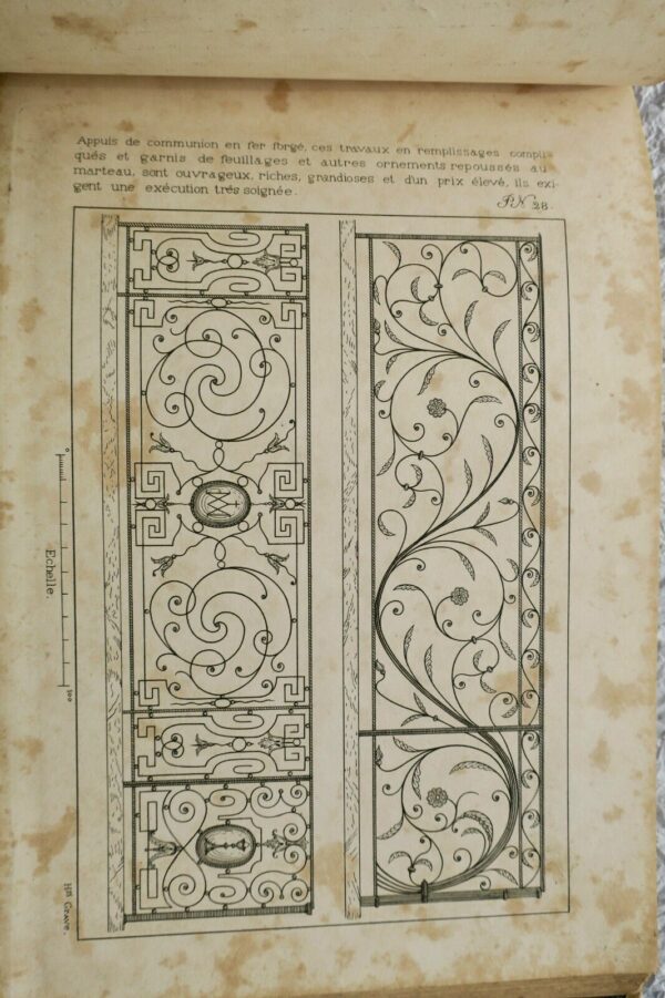 Serrure Traité de Serrurerie Artistique pour les travaux en remplissage antiques – Image 8