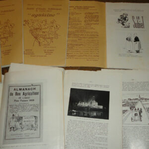 Société d’études folkloriques du Centre-Ouest , le subiet  1978