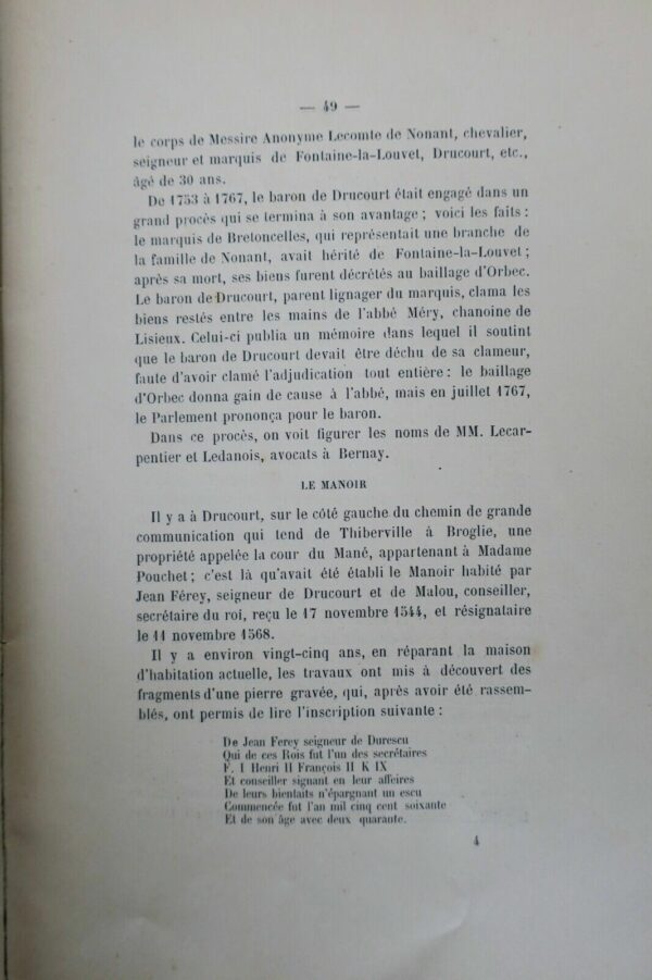 Thiberville histoire du canton de Thiberville 1888 – Image 4