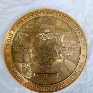 cartographie institut géographique 71 mm., 195 grs, BRONZE 1968
