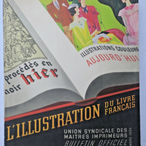 illustration du livre français. Etude historique, technique et critique 1934