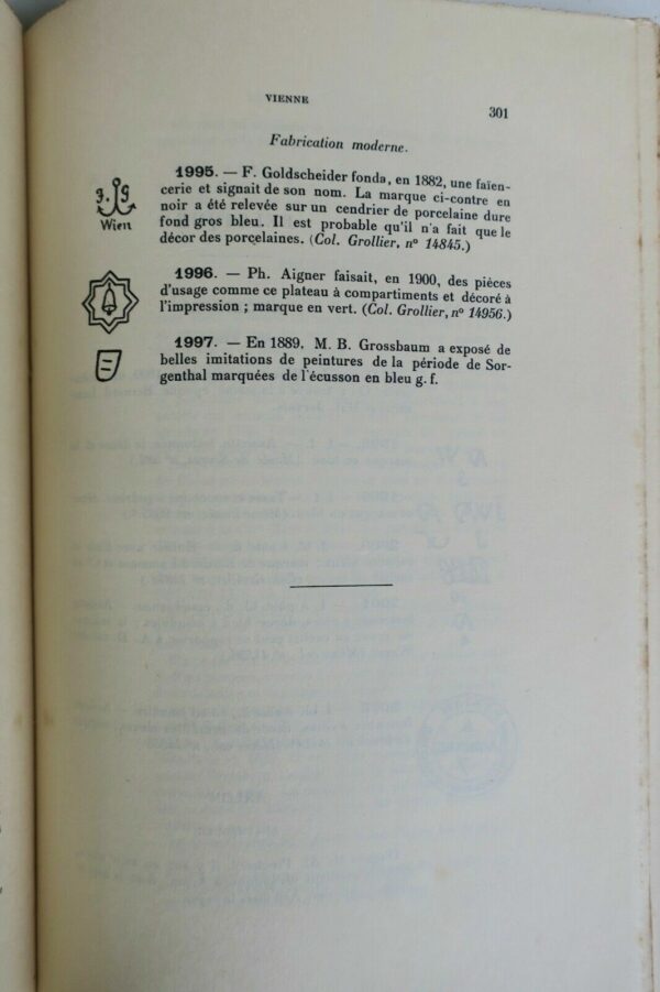 porcelaine Manuel de l'amateur de porcelaines 1914 – Image 4