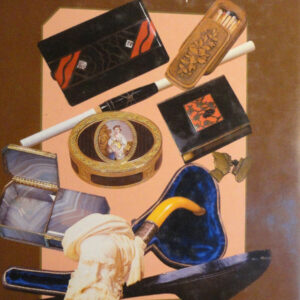 tabac  AUTOUR DU TABAC. TABATIERES, PIPES, CIGARES, ALLUMETTES ET BRIQUET
