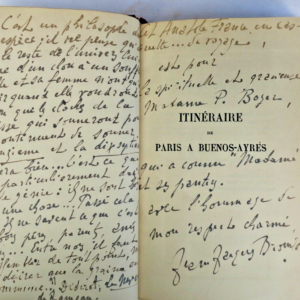 Argentine  ITINERAIRE DE PARIS A BUENOS-AYRES Brousson + envois...