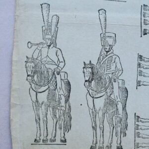 Armée imagerie de Frankfurt  35 x 42 cm. 2 gravures sur vergé