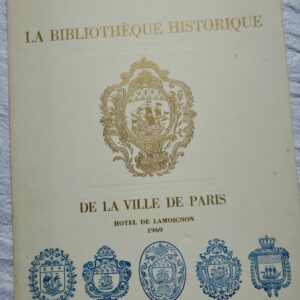 Bibliothèque Historique de la Ville de Paris Hotel de Lamoignon 1969