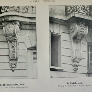 Consoles, photographiées à grande échelle d'après nature 1903
