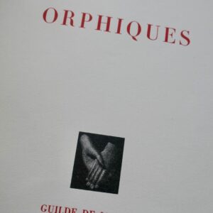 DANIEL-ROPS Orphiques. + envoi