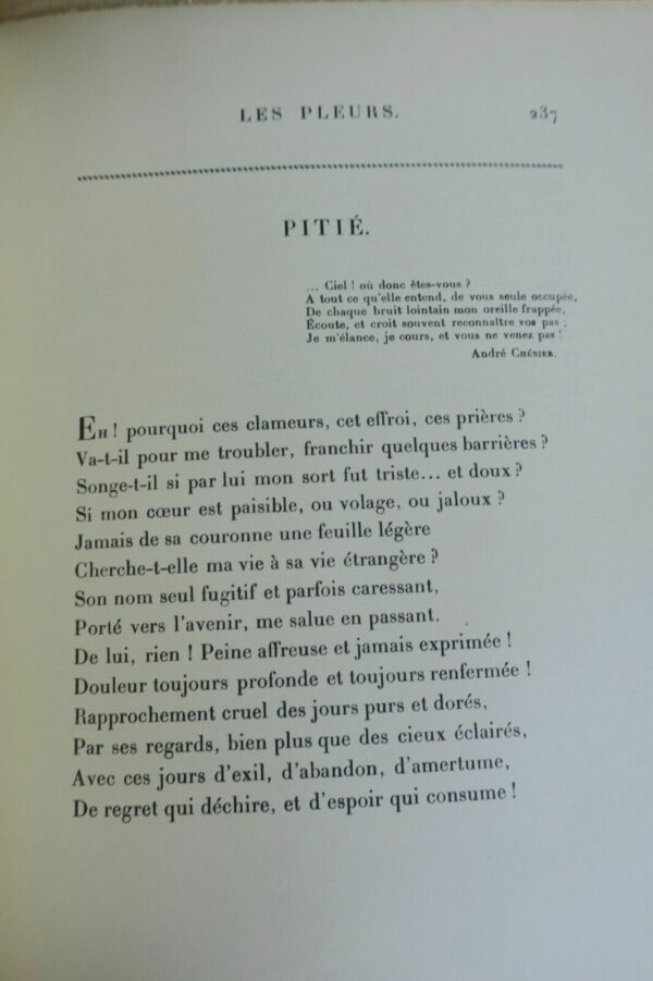 DESBORDES VALMORE, Marcelline Poésies complètes de Marceline 1932 – Image 4